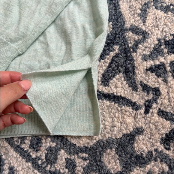 J Crew collared merino wool sweater mint green - Picture 4 of 5